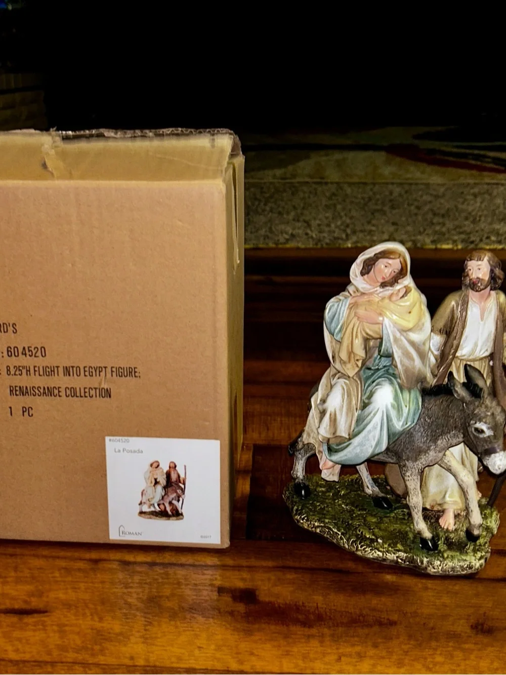 Roman ~ Renaissance ~ La Posada ~ Flight Into Egypt ~ Figurine ~ New W/ Box